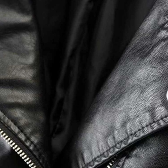 🌙SHEIN Katy Perry’s Picks Faux Leather Biker Jacket🌙 - Picture 4 of 10